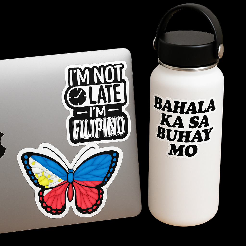 Fun Filipino Stickers – Set of 17