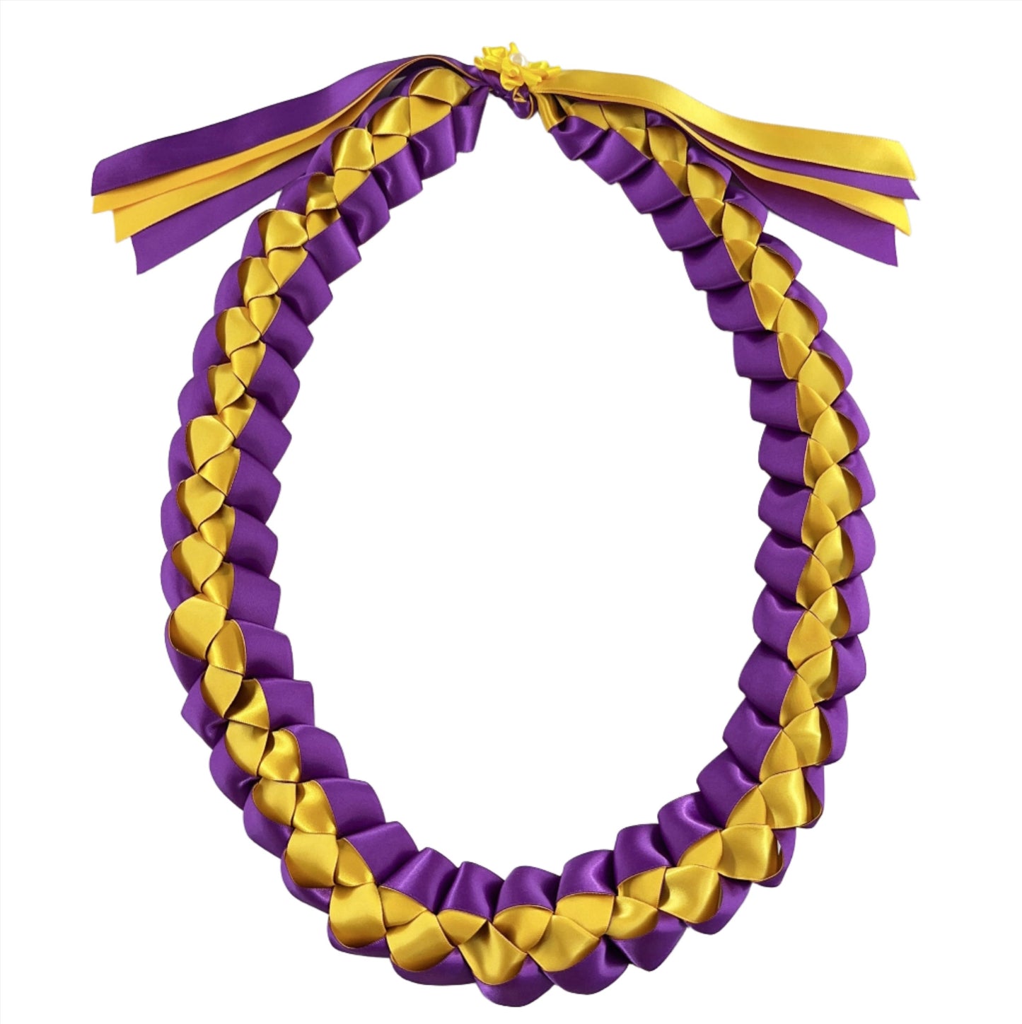 Purple & Yellow graduation Leis