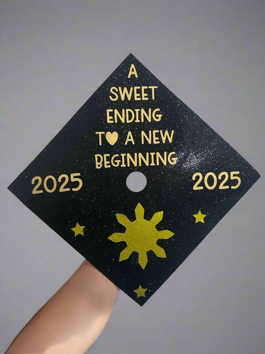 Graduation cap topper
