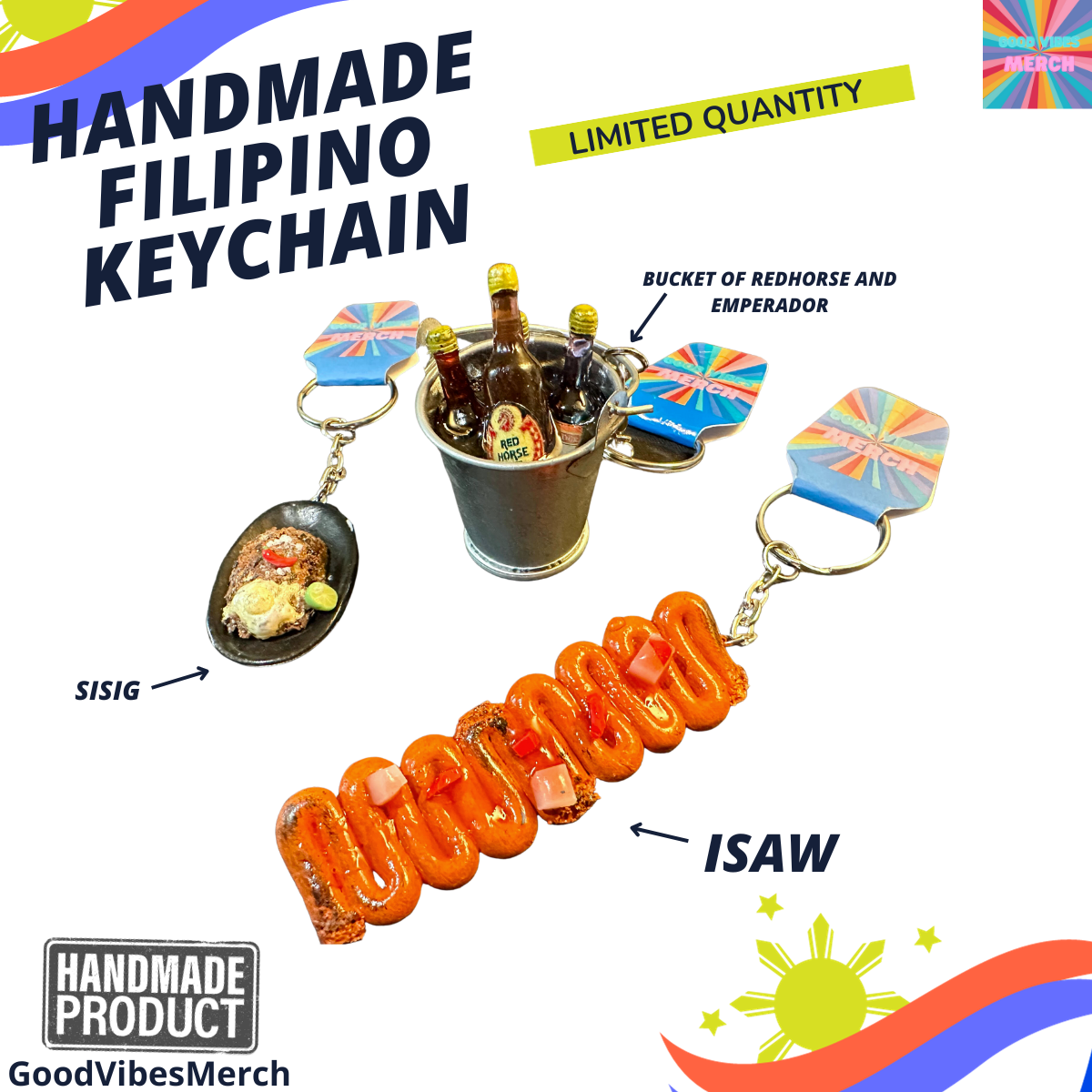 Chicken Isaw handmade miniature keychain