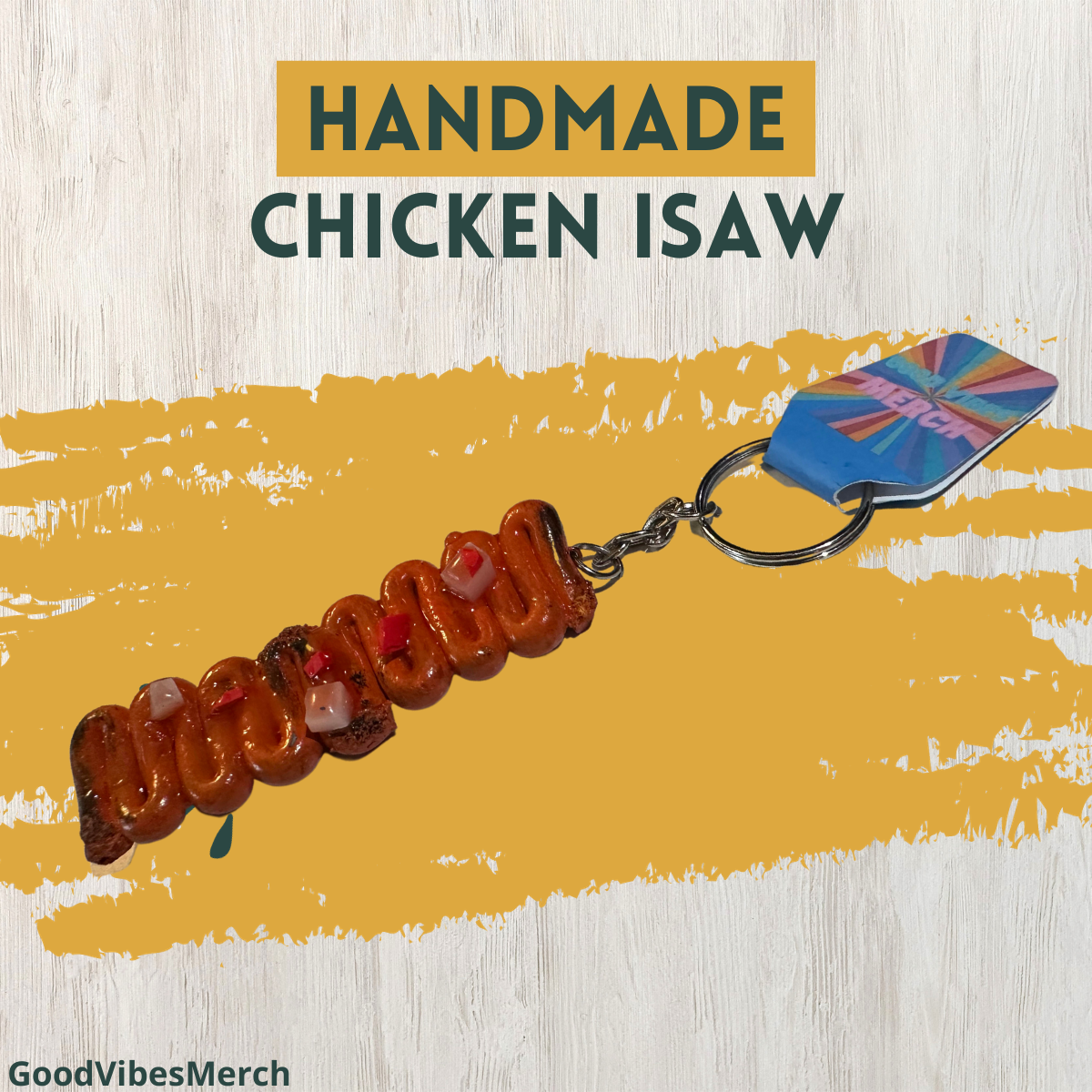 Sizzling Sisig handmade miniature keychain