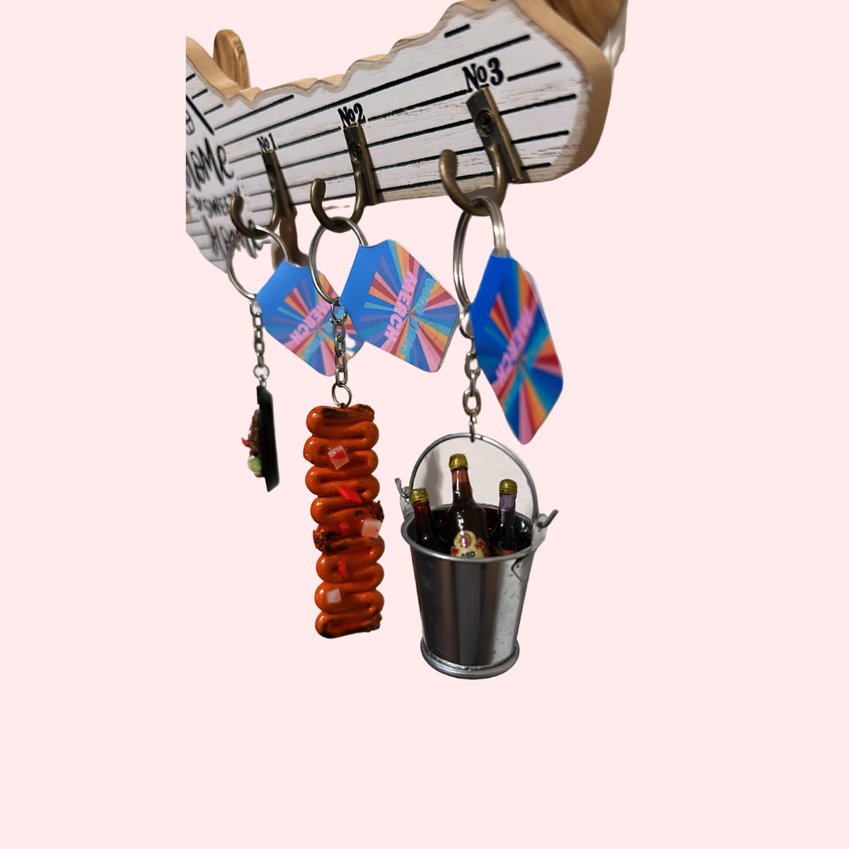 Chicken Isaw handmade miniature keychain