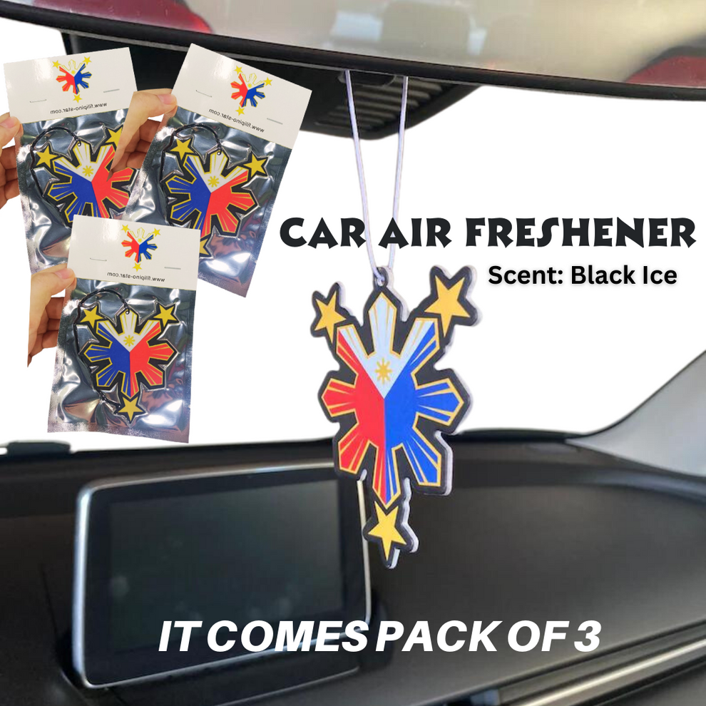 Filipino Inspired Car Air freshener ( 3 count ) FilipinoStar