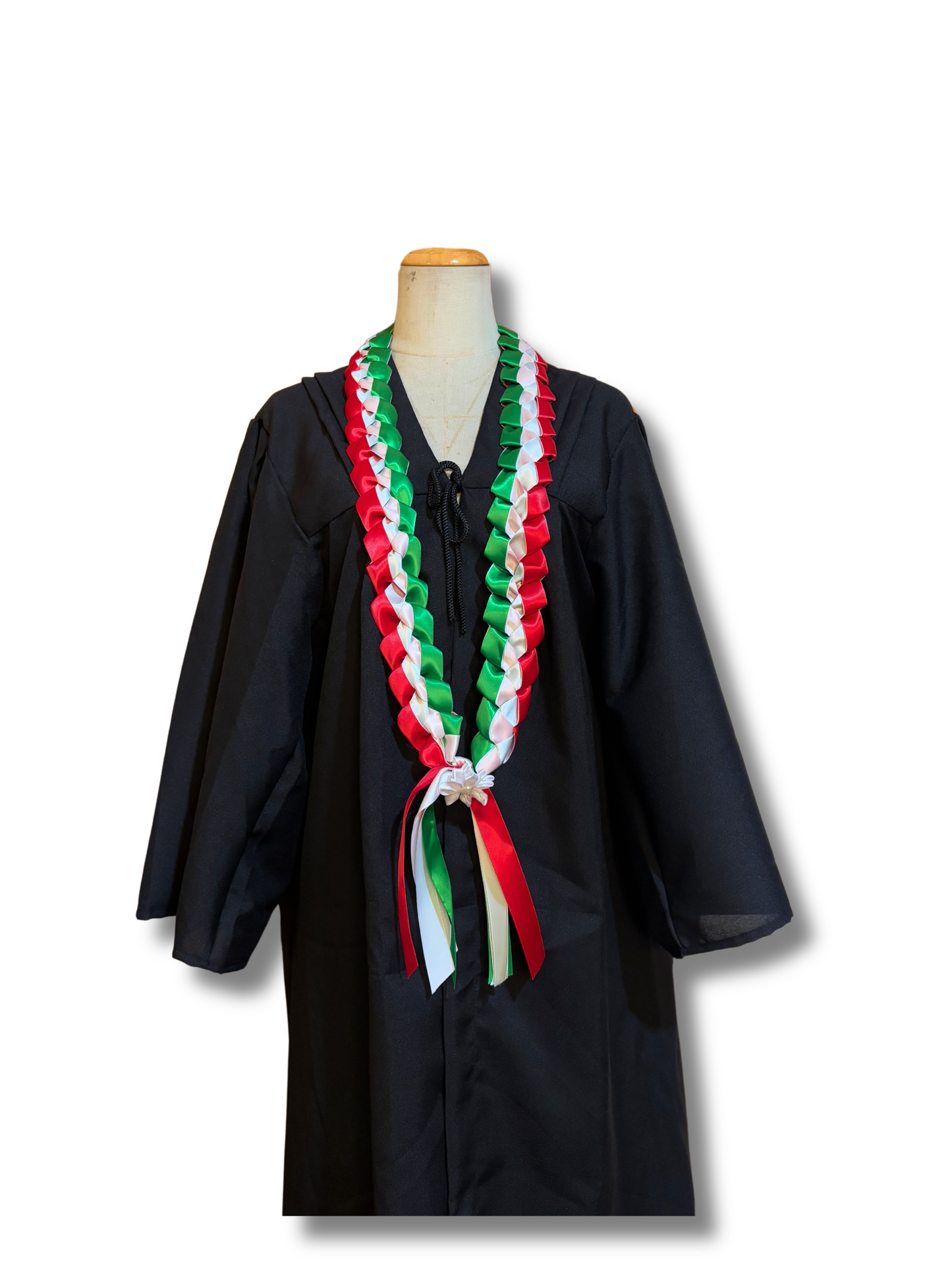 Green White & Red Graudation Leis ( Mexico )